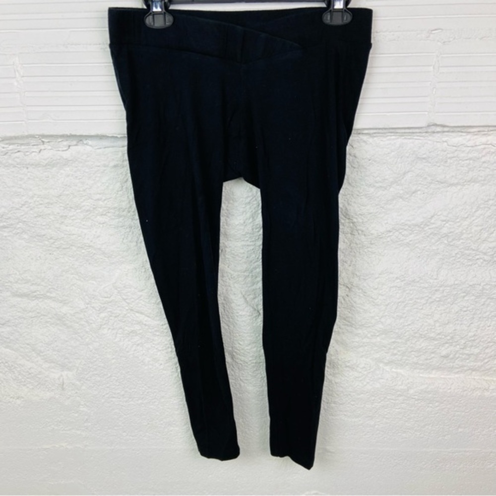 BUMPSTART maternity black stretch comfy leggings size medium